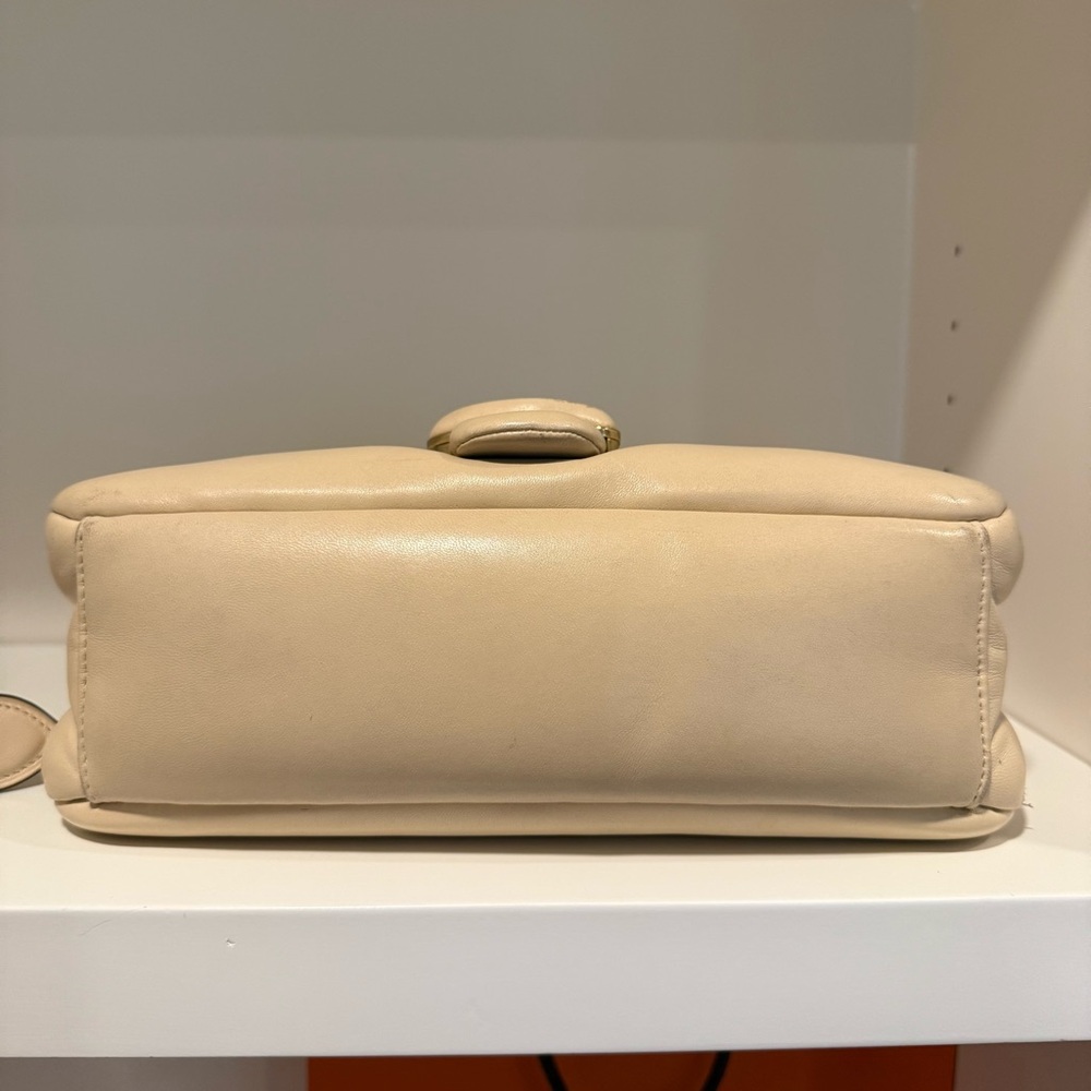 Coach Tabby Pillow 26 Hobo Bag Ivory Leather Adjustable Crossbody - Picture 7 of 13